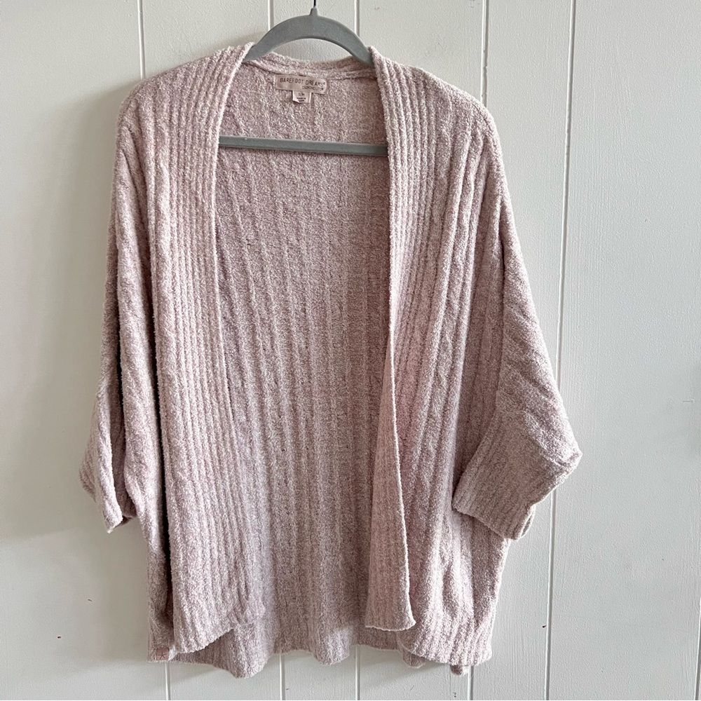 Barefoot Dreams Cozy Chic Lite Cable Shrug Cardigan S/M